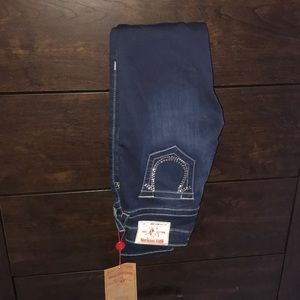 True religion skinny jeans w/ crystal logo